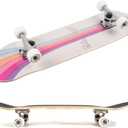 Skateboards for Beginners,31 * 8 inches Complete Skateboards for Kids,Boys,Girls and Adults,7 Layer Maple Wood,Double Kick Deck Concave Standard and Tricks Skateboard