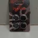 PlayVital for Switch 2 Thumbs Cushion Caps Thumb Grips (4-Pack) | Silicone Joystick Grip Cover for Nintendo Switch 2 Joycon, Anti-Fatigue Design | Black