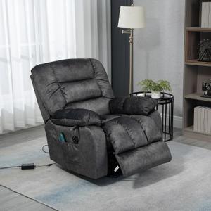 ERYE Lay Flat 160° Electric Power Lift Recliner Chair for Elderly with Massage and Heat, Modern Recliner&Armchair w/2 Remote Controls & Side Storage Pockets for Home Office Apartment Living Room
