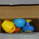 G-WACK Bath Toys for Toddlers Age 1 2 3 Year Old Girl Boy, Preschool New Born Baby Bathtub Water Toys, Durable Interactive Multicolored Infant Toy, Lovely Monkey Caterpillar, 2 Strong Suction Cups