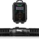 hygger Aquarium Wave Maker, Adjustable Cross Flow Pump with LED Display Controller, Magnetic DC 24V Aquarium Powerhead for Freshwater and Marine Reef Aquariums Up to 135 Gallon (18w)