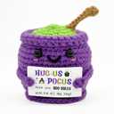 2 x Halloween Positive Cauldron Pot Crochet  Emotional Insprirational Support Gifts for Women Men - Cheer Birthday Gifts for Friends Sister Dad Mom Coworker  Halloween Party Decor Crochet Gift