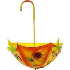 TIANCENTRAL H Farmhouse Metal Hanging Planter with Drainage Holes for Herbs or Flowers Indoor Outdoor Use by 12"x15"