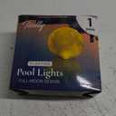 TIALLY Floating Pool Lights Solar Powered - 16" Full Moon Inflatable Solar Pool Lights that Float, Floating Pool Light Ball for Swimming Pools, Pool Party and Wedding - Pool Decorations Outdoor 1 Pack (Multicolor)