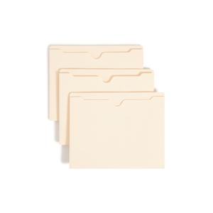 Smead File Jackets Letter Size for File Folders, Reinforced Straight-Cut Tab, 2" Expansion, Letter Size, Value Filing Products, Pack of 50 (50 Per Box (Pack of 1))