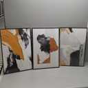 Canvas Wall Art Aesthetic Abstract Graffiti Large 24" X 16" Set of 3 Minimalist Wall Decor Modern Nature Art Posters Prints Frame Wall Art For Living Room Bedroom Bathroom Kitchen Office (Yellow)