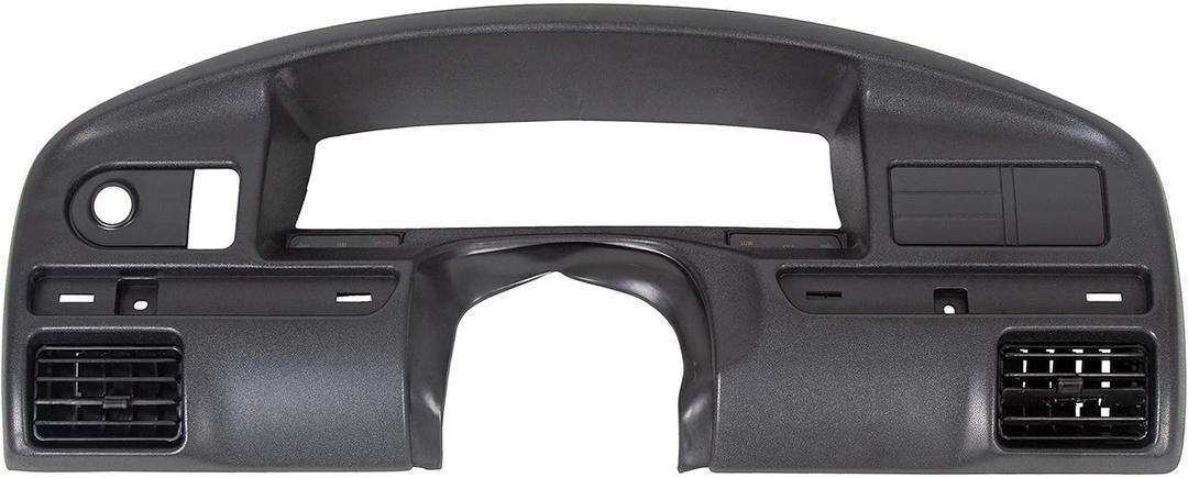 HECASA Dash Cover Board Panel Bezel Compatible with 1992-1997 Ford F150 F250 F350 F-150 F-250 F-350 Bronco Dashboard Cluster Instrument Trim Cap Replacement for F2TZ15044D70A Gas Engines ONLY