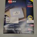 Avery Shipping Labels, Sure Feed and Easy Peel Technology, Glossy White Labels, 2" x 4", Permanent Adhesive, Laser/Inkjet, 100 Total (6527) (One Size)