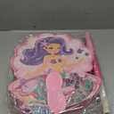 Seashell Piñata for Mermaid Birthday Party Girl, Sea Theme Piñata with Stick, Blindfold and Confetti for Mermaid Birthday Decorations Supplies