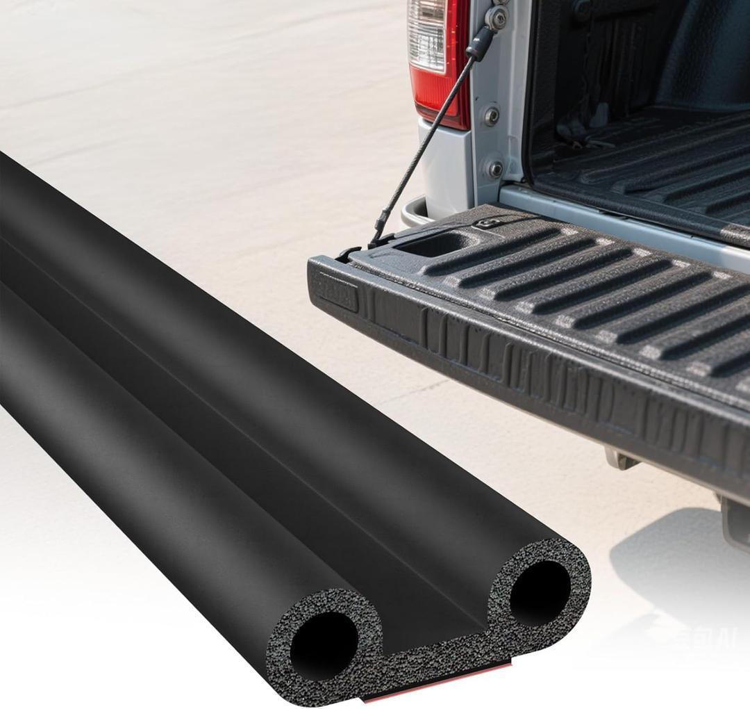 Tonneau Cover Seal Strip - 24.9Ft Truck Tailgate Seal Kit, Adhesive Rubber Weather Stripping for Pickups Tailgate, Camper Shell, Tonneau Cover, Truck Topper  Cap