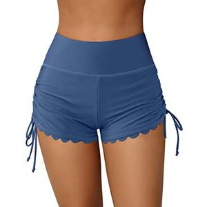 ATTRACO Women Swim Shorts High Waisted Swimsuit Shorts Swim Bottom Board Shorts, Medium 