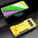 FITO for Google Pixel 8 Pro Case, Dual Layer Shockproof Heavy Duty Phone Case Built-in Kickstand for Google Pixel 8 Pro Phone (Yellow)