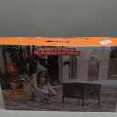 Outdoor Cat House, Waterproof Heated Elevated Cat House for Outside with a Heating Pad, Protect Stray Animal from Rain Snow Hailstone Easy Assembly (Green, Large-21.65 * 13.77 * 18.7)