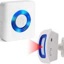 EverNary Wireless Caregiver Pager Motion Sensor Alarm Indoor Room Bed Alarms and Fall Prevention for Home/Elderly/Dementia and Kids (1 Plug-in Receiver and 1 Motion Sensor)