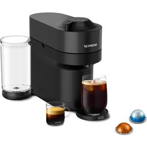 Nespresso Vertuo Pop+ Coffee and Espresso Machine by De'Longhi, Liquorice Black