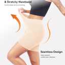 Shorts for Under Dresses Women High Waisted Anti Chafing Seamless Dress Shorts for Women 3 Pack (Large, 1 Black/2 Beige)