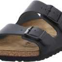 Birkenstock Women's Arizona Soft Footbed Sandals (9-10 Women/7-7.5 Men, Black)