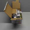 Ourokhome Rotary Cheese Grater Hand Crank, Kitchen Shredder Speed Mandolin Slicer Nut Grinder with Handle and Drum Blades for Cheese, Vegetable, Walnut, Chocolate, Potato, Carrot, 3 Blades, Dark Blue