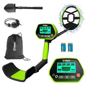 GoGonova Metal Detector for Adults & Kids, Kids Metal Detector, Waterproof Metal Detectors with High Accuracy Lightweight 8" Search Coil, All Metal & Disc Modes for Junior & Youth Gold Detector