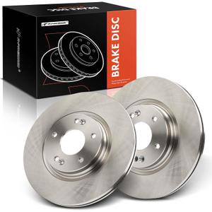 A-Premium 12.00 inch (305mm) Front Vented Disc Brake Rotors Compatible with Select Hyundai and Kia Models - Elantra, Sonata, Tucson, Veloster, Soul, Optima, Forte, Forte5, Sportage, Niro EV, 2-PC Set