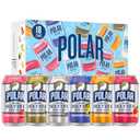 Polar Seltzer Water Sampler Variety Pack, 12 fl oz cans, 18 pack (EXP 10/09/27)