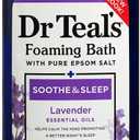 Dr Teals Foaming Bath with Pure Epsom Salt, Soothe & Sleep with Lavender, 34 Ounces