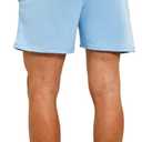 NIMENJOJA Mens 5.5" Athletic Gym Shorts Cotton Jogger Workout Lounge Jersey Zipper Pocket Sweat Shorts