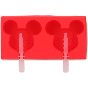 Disney Mickey Mouse Popsicle Mold or Ice Cream Mold for Fun Mickey Mouse Shaped Frozen Treats (Red)