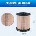 TP1015 Fuel Filter for 3.0L & 6.6L Duramax Diesel, Compatible with 2017-2026 Chevy Silverado 2500HD 3500HD GMC Sierra, 2014-2019 Cruze, Replaces 23304096 22937279 23456595 with Seal Kit