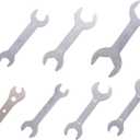 7PCS Double Ended Wrench Open Ended Spanner Set Silver 1.5mm Ultra Thin Repair Tool for Limited Space Conditions