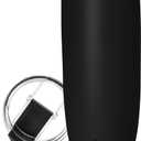 Simple Modern Voyager Tumbler with Flip Lid | Travel Coffee Mug | Insulated Stainless Steel Cold Brew Iced or Hot Coffee Cup | Gifts for Women Men Her Him | 20oz, Midnight Black