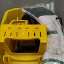 Side Press Wringer Combo Commercial Mop Bucket on Wheels, 35 Quart,Yellow, Including Commercial Mop and Rubber Gloves