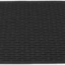 Extra Large Silicone Trivet, Heat Resistant Mat 28x19in Silicon Dish Drying Mat for Kitchen Counter Sink Refrigerator Drawer Silicone Trivet for Hot Pots Sink Drainer Pad (Black)