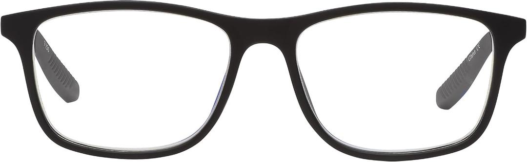 Clear Readers by SAV Eyewear, ECLB01 Blue Light Reading Glasses - Value Priced, Lightweight Frames, Scratch-Resistant Blue Light Lenses (Black, 1.25, Diopters)