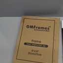 GraduationMall 8x10 Picture Frames, Real Glass, Display Photos for Wall or Tabletop, Black with Silver Beads, 2-Pack