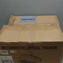 Under Desk Elliptical Machine, Electric Elliptical Leg Exerciser for Seniors with 12 Adjustable, Portable Quiet Elliptical Exercise Machine, Seated Pedal Exerciser with Remote Control (Orange)