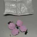 TwoFish Home Set of 4 Pink-Shell Resin Tablecloth Weights Clips Pink-Shell Handicraft Tablecloth Clamps Pack of 4