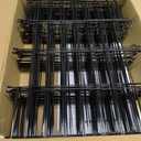30 Pack Decorative Garden Fence Total 32.5ft (L) x 24in High 1.44" Gap Metal Wire Rustproof Small Animal Barrier Fence Easy Assembly Patio Yard Seedlings Protection Fencing Border Black