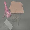 motoeye 10Pcs Pink Pearl Paper Gift Boxes for Wedding Favors, Elegant Bridesmaid and Party Favor Boxes with Ribbon, Ideal for Bridal Shower, Baby Shower, and Special Occasions M