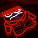 Cartoon Anime Neon Sign for Wall Decor Dimmable Cartoon Anger Neon Light Sign, LED Anger Neon Light for Bedroom Birthday Christmas Party Gifts10.9 * 12.2Inch