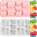 2 x 10 Cavity Rhinoceros Silicone Candy Molds Set Of 2 | For Candy Chocolate Cake Decoration