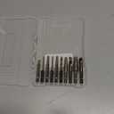 NordWolf 10-Piece Stubby Left Hand Reverse Drill Bit and Screw Extractor Set, M35 Cobalt Reverse Bits with 1/4" Hex Shank, SAE Sizes 5/64"-7/64"-5/32"-1/4"-19/64" in Storage Case