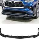 Gloss Black Front Bumper Lip Splitter for Toyota Highlander 2020-2026