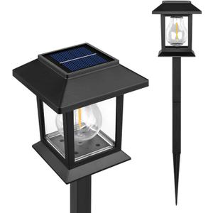 Solar Lights Outdoor, 8 Pack Garden Light Waterproof Automatic Solar Pathway Yard Lights for Landscape, Path, Lawn, Walkway, Driveway, Backyard Decor(1200 mAh)