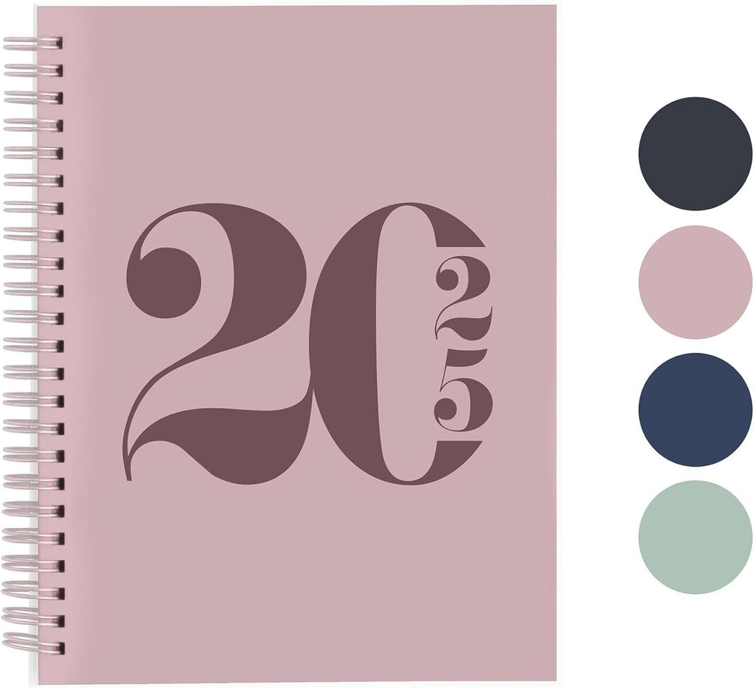 5 x Rileys 2025 Weekly Planner - Typographic Annual & Monthly Agenda Planner, Flexible Cover, Notes Pages, Twin-Wire Binding (8 x 6 inch, Pink) 5 x Rileys 2025 Weekly Planner - Typographic Annual & Monthly Agenda Planner, Flexible Cover, Notes Pages, Twin-Wire Binding (8 x 6 inch, Pink)