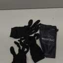 Pure Silk Glove Liners Pack of 2 | Soft & Comfortable | Touchscreen Thermal Gloves | Natural Wear | Unisex | with Wash Bag (Medium, Jet Black)