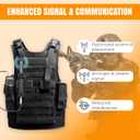 Tactical Antenna Relocation Kit Enhanced Signal & Mobility Chest Rig & Backpack Compatible Durable, Lightweight & Weather-Resistant Ideal for Military, Outdoor Use (Black, 19" Cable)
