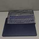 MOSISO Compatible with MacBook Air 13 inch Case 2026 2025 2024 2023 2022 M4 A3240 M3 A3113 M2 A2681,Plastic Hard Shell&Keyboard Cover&ScreenFilm&Type C for MacBook Air 13.6 inch Case, Crystal Midnight