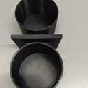 Dual Cup Holder Insert Compatible with ID.Buzz Buzz Box | 84mm (3.31") Wide Holders Fit Most Cups, Holds 2 Cups or Water Bottles, No Tools Needed（Black）