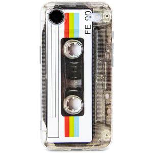 FAteamll Case for iPhone Air Matte Finish Heavy Duty Soft Back Cover with Reinforced Corners TPU Soft Bumper Retro Cassette Tape Case Compatible with iPhone Air